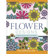 Adult Coloring Book: Flower Designs: Stress Relieving Patterns